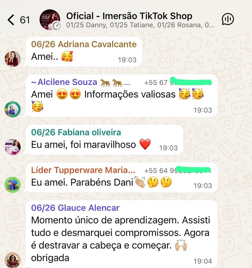 Depoimento da 1ª turma da imersão 2